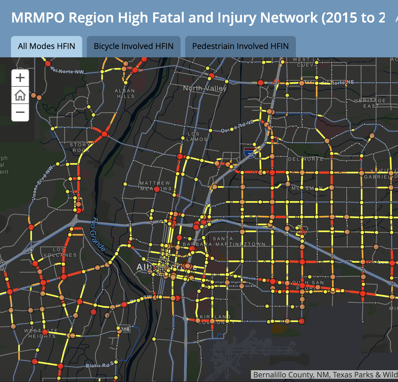 screenshot of the 2015-2019 Safety Report